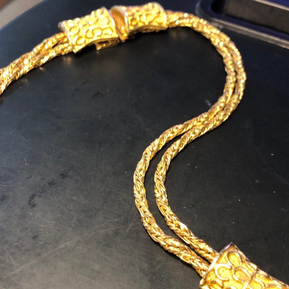 Classic Gold-Tone Braided Rope Necklace - Women Jewelry